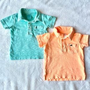 Carter’s Slub Knit Bright Summer Polos Set of 2
